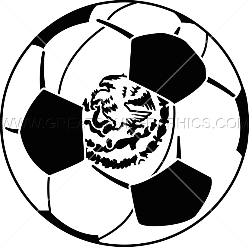 Mexico Ball Production Ready - Balon De Futbol Dibujo (825x817), Png Download