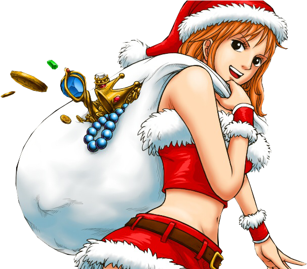 Barbeblanche Avec Barbe By Extraxx D5p3nup Render No - One Piece Christmas Nami (640x529), Png Download