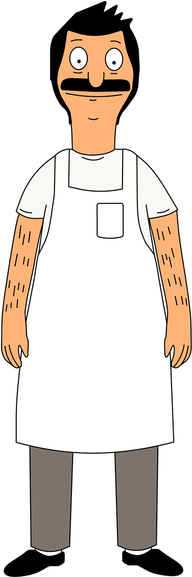 Bob Belcher Outline - Bob's Burgers Planner Stickers (1200x1553), Png Download