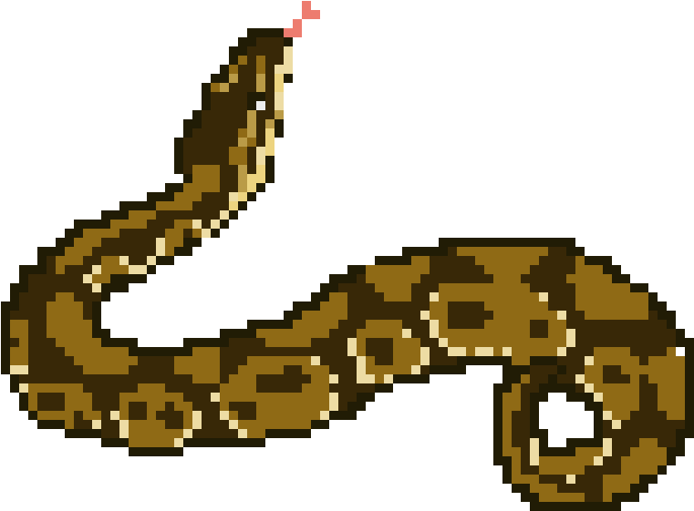 Ball Python - Ball Python Pixel Art (930x610), Png Download
