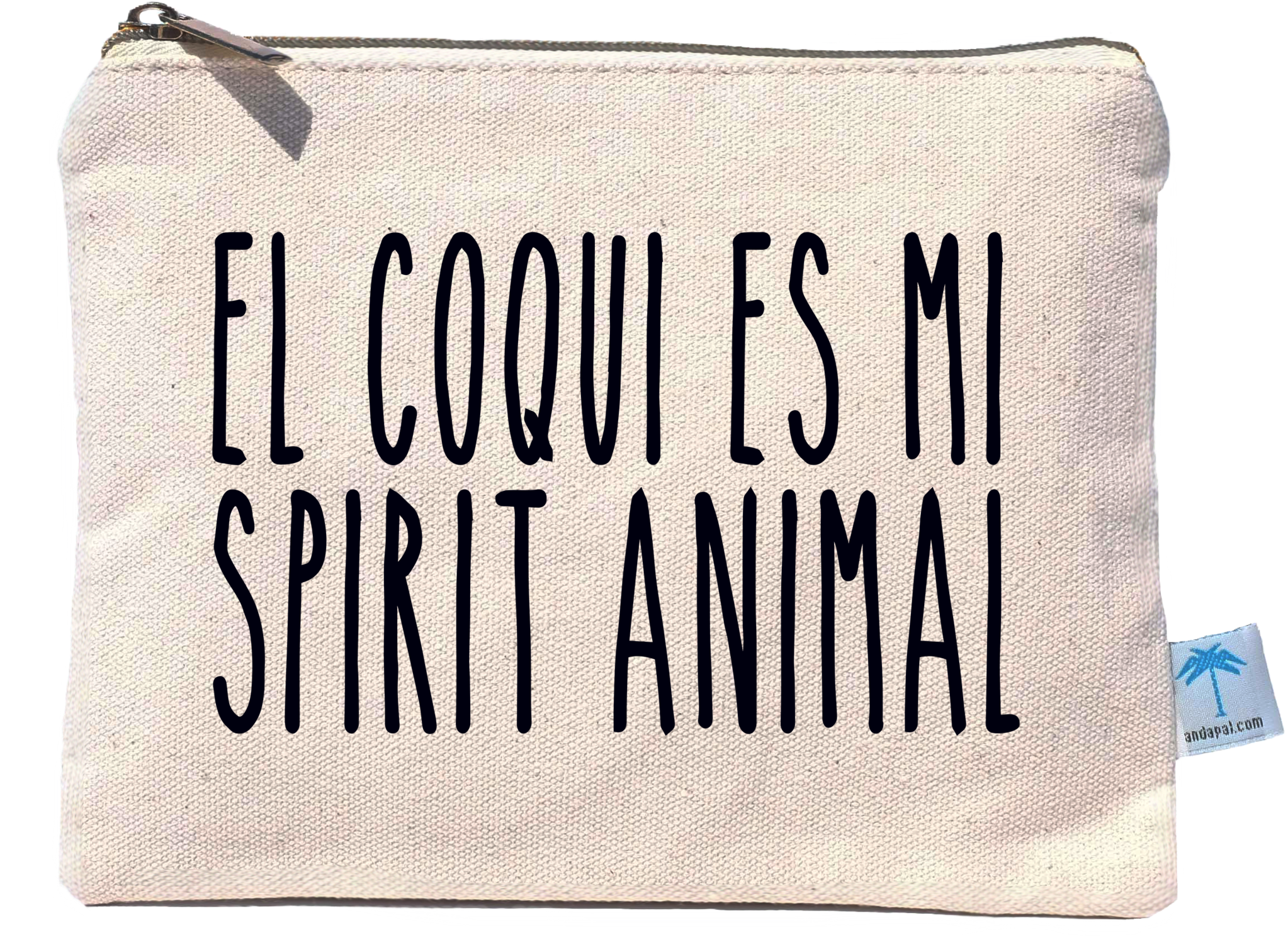 "el Coqui Es Mi Spirit Animal" Canvas Pouch Bag - Throw Pillow (2047x1532), Png Download