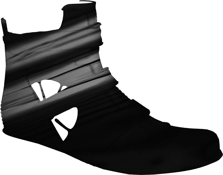 S602 Black Patent L1676 Saphire - Sock (1024x768), Png Download