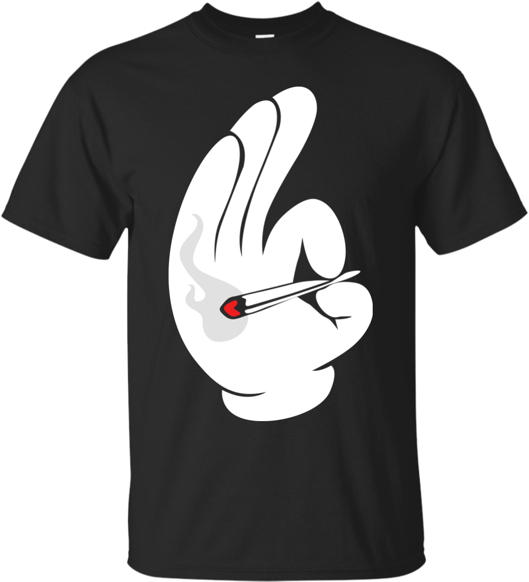 Cartoon Hand Smoking Joint - Funny Conure (1155x1155), Png Download