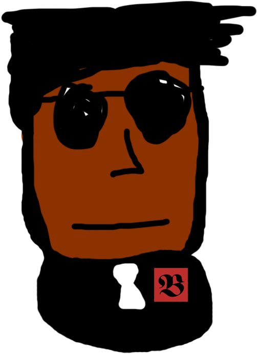Bayonse Bodyguard Black - Cartoon (750x750), Png Download