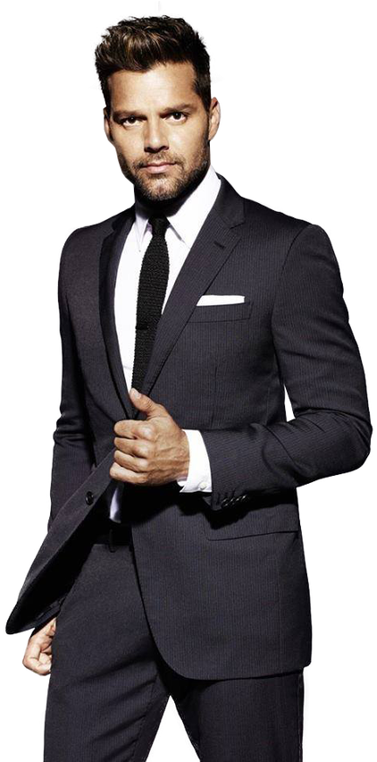 Sus Mellizos Nacieron También A Través De Un Vientre - Ricky Martin Homosexual (637x851), Png Download