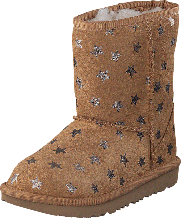 Classic Short Ii Stars Chestnut - Ugg (586x705), Png Download