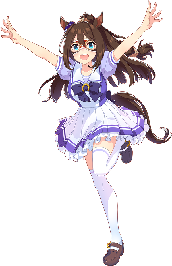 She's A Bright, Lively, Cheerful Girl - ウマ 娘 エル コンドル パサー マスク (780x1200), Png Download