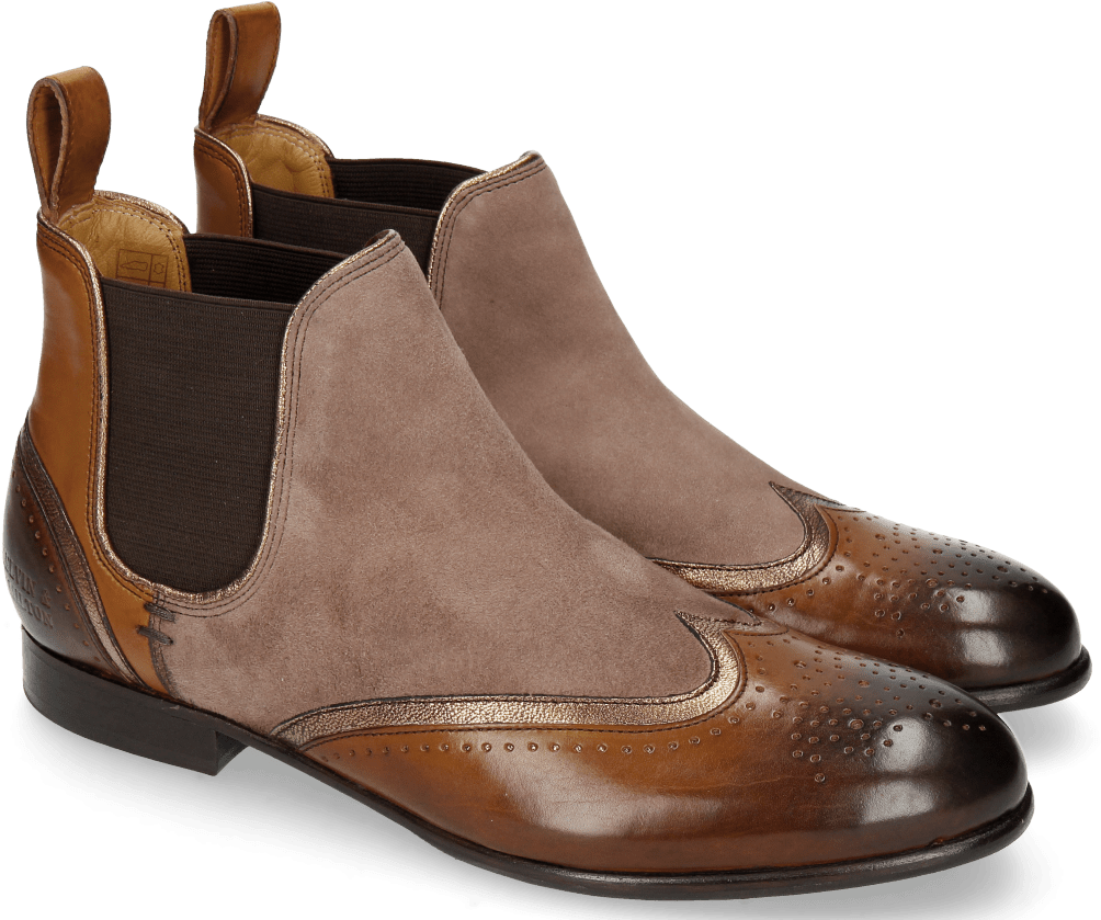 Ankle Boots Sally 19 Mid Brown Tan Nappa Aztek Bronze - Shoe (1024x1024), Png Download