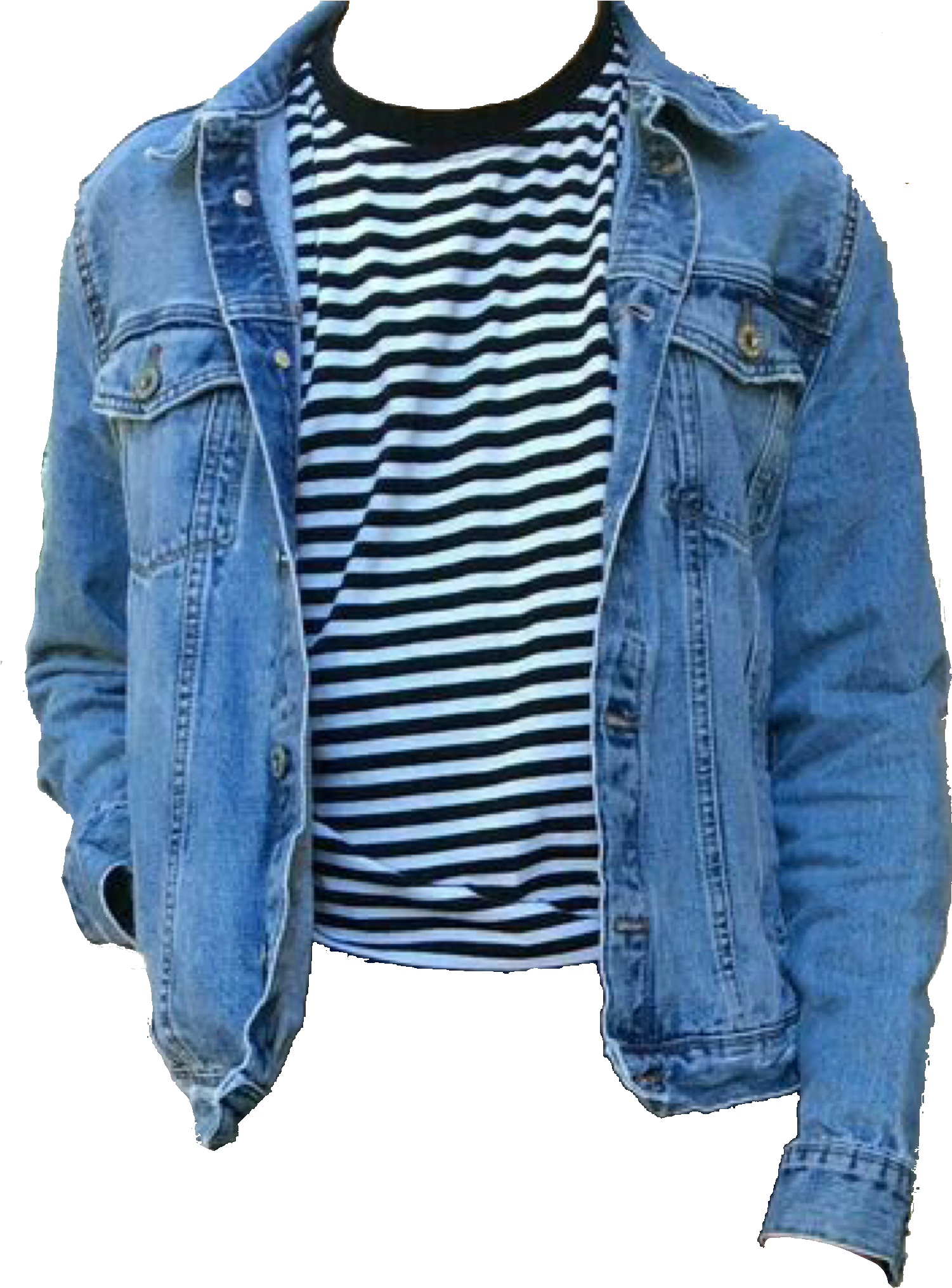 Jean Jacket // Polyvore - Jean Jacket (1572x2048), Png Download