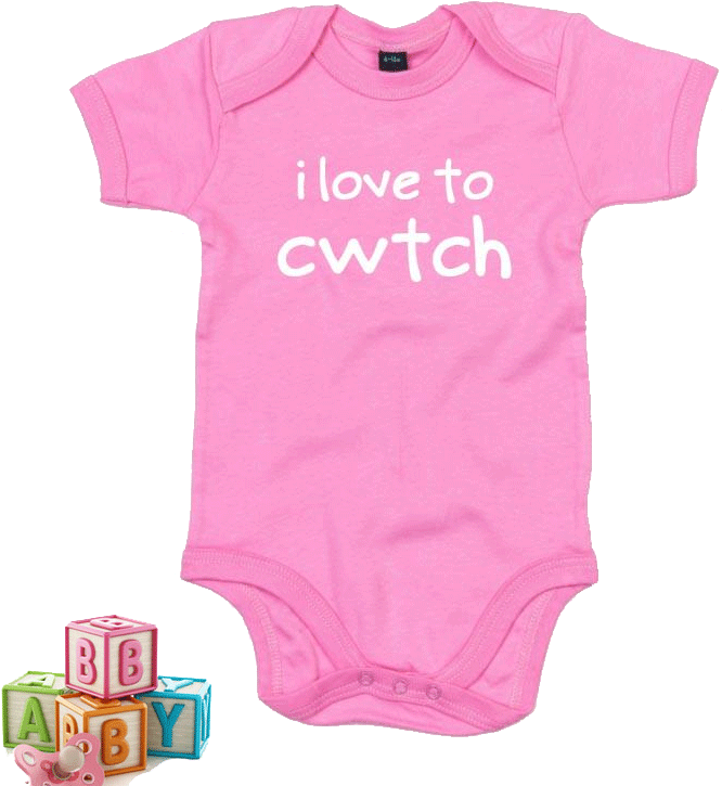 I Love To Cwtch - Baby Grow Transparent (752x752), Png Download