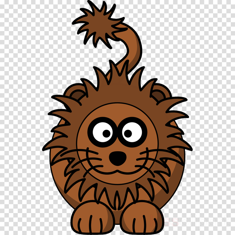 Blue Lion Cartoon Clipart Lion Clip Art (900x900), Png Download