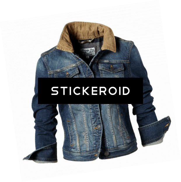 Denim Jacket - Vest (620x621), Png Download