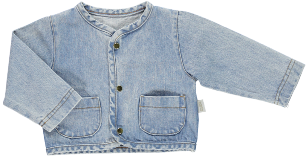 Poudre Organic Denim Jacket - Organic Denim Jacket (1024x1024), Png Download