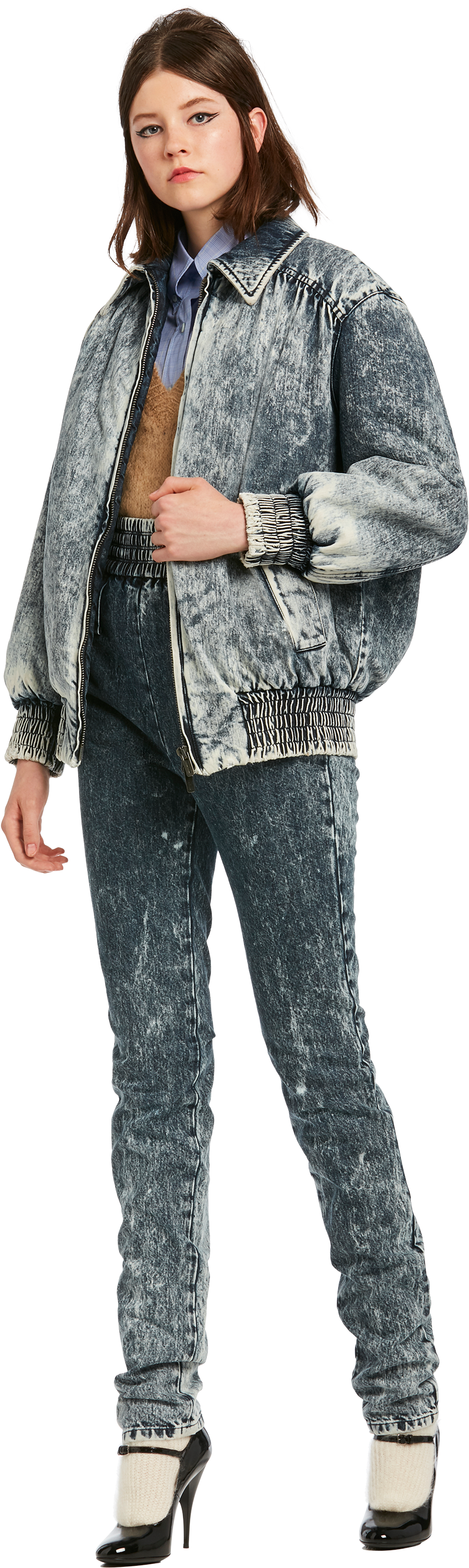 Denim Jacket - Girl (2400x2935), Png Download