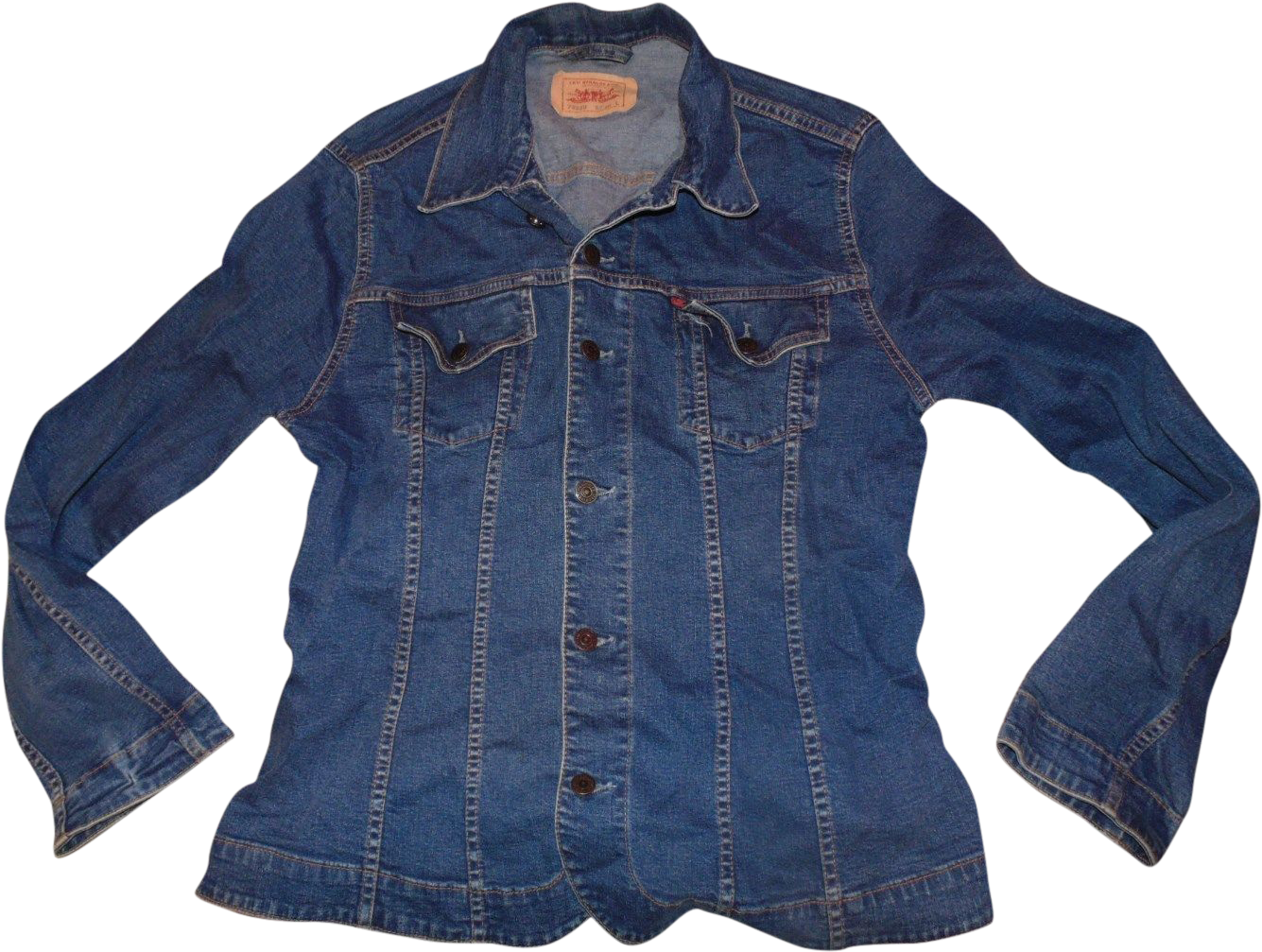 Levi's 629 Dark Blue Denim Jeans W 30" X L 30" Ladies - Jean Jacket (1600x1200), Png Download