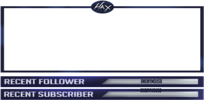 Iziwithax Ingame Overlay - Recent Follower Png (960x540), Png Download
