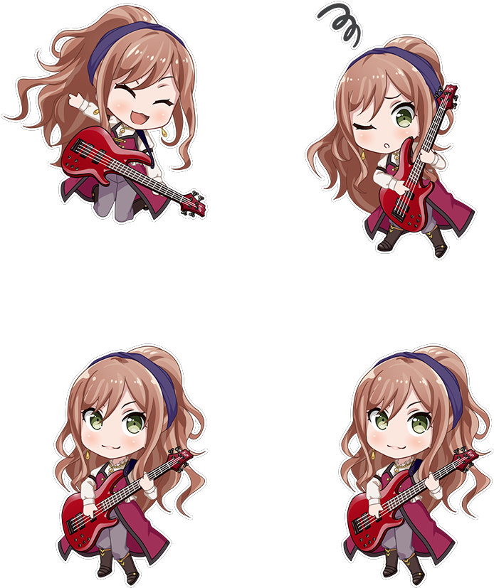 Romantic Chibi - Bangdream Chibis (772x919), Png Download