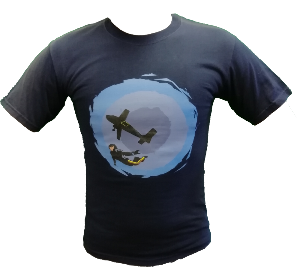 Skydiver Circle T Shirt - Killer Whale (1000x1000), Png Download