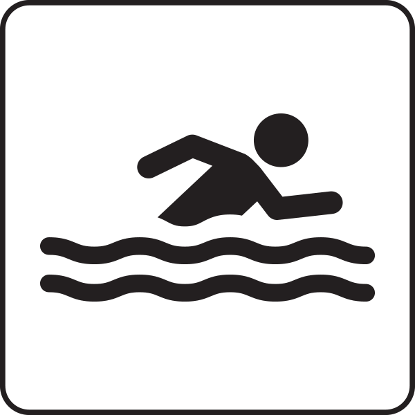 Sinalética Piscina (600x600), Png Download