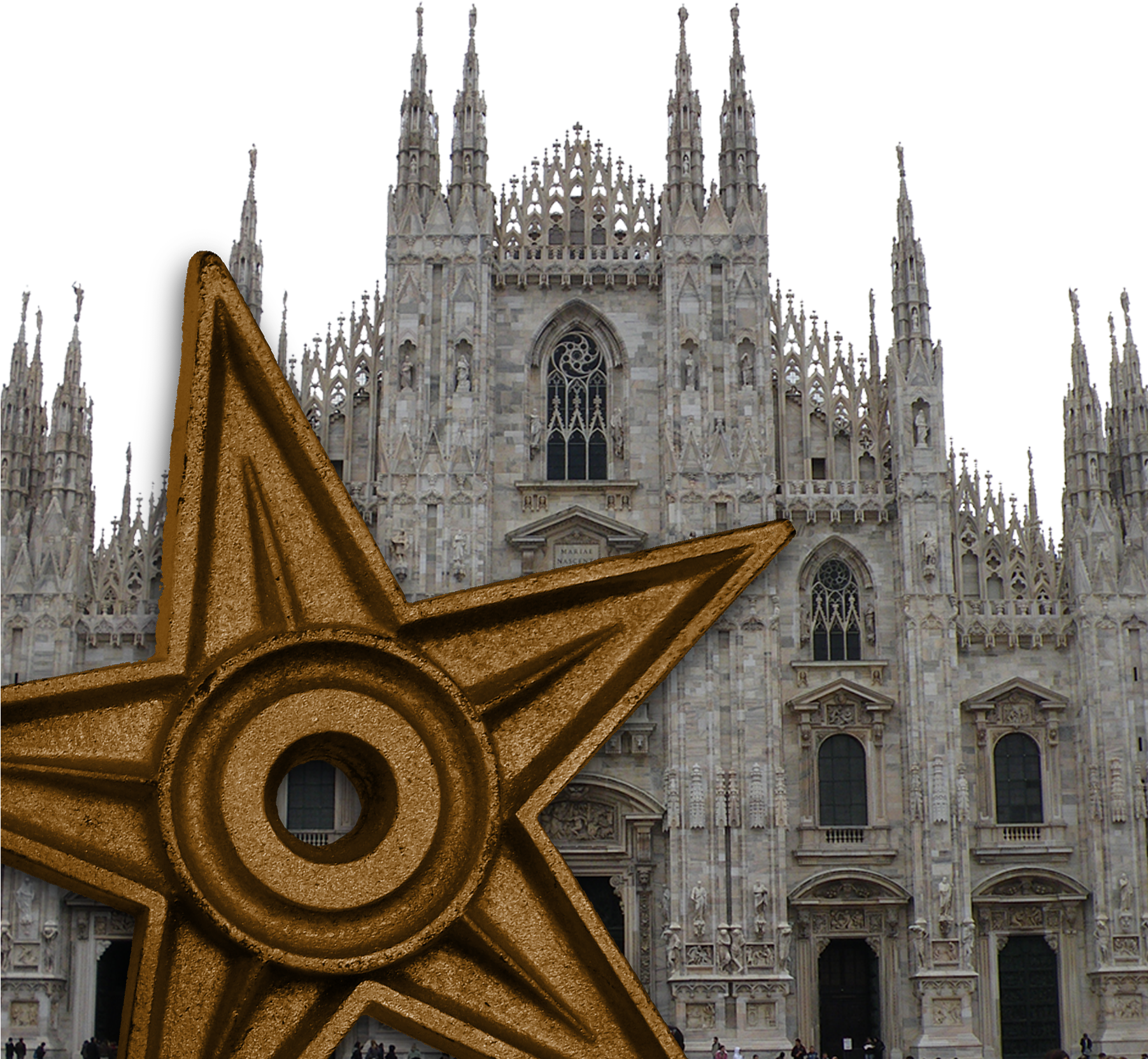 Milan Barnstar - Milan Cathedral (1802x1709), Png Download