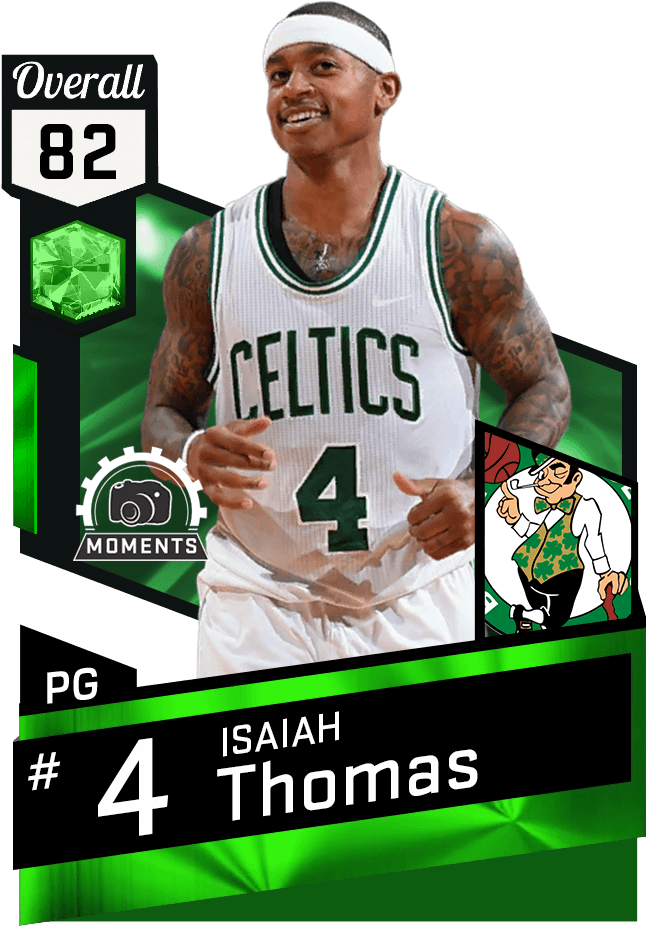 Mtdb Nba 2k17 - Isaiah Thomas Basketball Card (651x941), Png Download