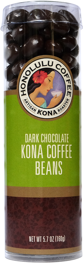 Chocolate-covered Kona Coffee Beans - Honolulu Coffee Company (1286x963), Png Download
