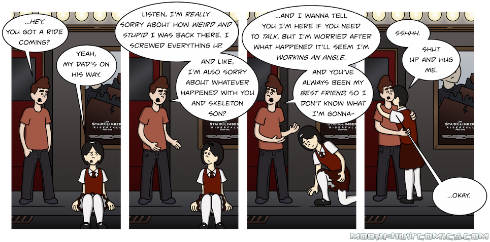 Each Book Of The Stairclimber Series Has Of Course - Cartoon (980x479), Png Download