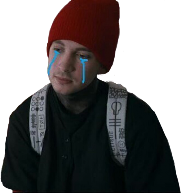 #tyler Joseph #blurryface #twentyønepiløts #top #twenty - Tyler Joseph Crying (700x667), Png Download
