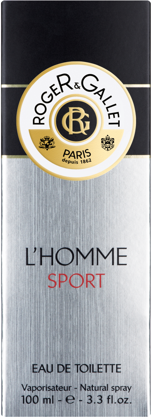 3252550620376 Roger Gallet L Homme Sport Eau De Toilette - Roger & Gallet L'homme Sport Eau De Toilette 100ml (1400x1400), Png Download