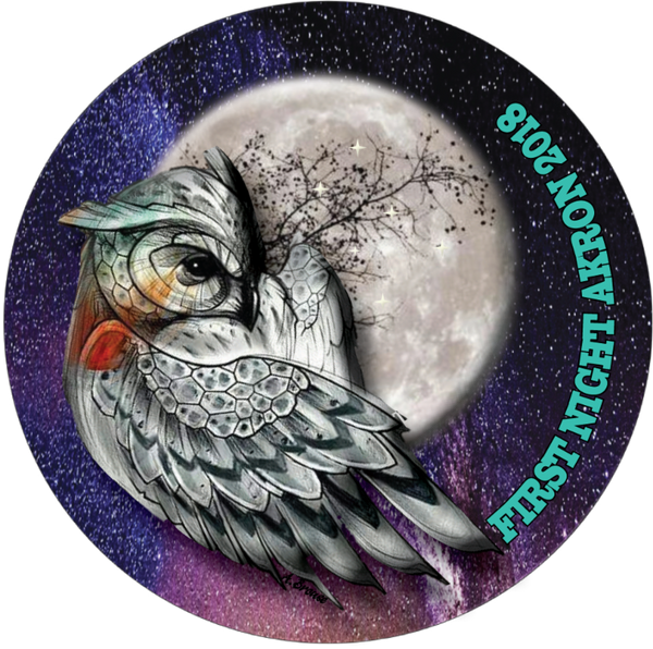 First Night Akron Will Feature Alison Brouse's Original - Blue Zircon Cut Glass Prism And Gunmetal Pendulum Necklace (600x596), Png Download