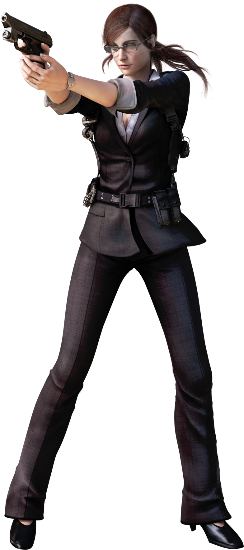 Claire Redfield Rem3d - Resident Evil Mercenaries 3d Claire (911x1867), Png Download