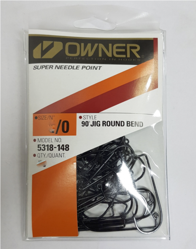 Http - //i - Imgur - Com/g164fw8 - Jig Hook Owner Round Bend 5318 Size 1/0 (800x800), Png Download