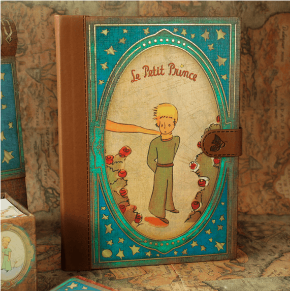 The Little Prince And Roses - Padfolio Principito (570x708), Png Download