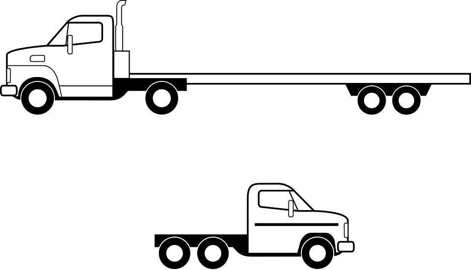 Flat Bed Truck Png (960x550), Png Download