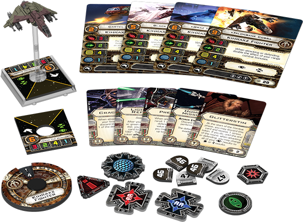 Fantasy Flight Games Star Wars X-wing: Kihraxz Fighter (800x800), Png Download