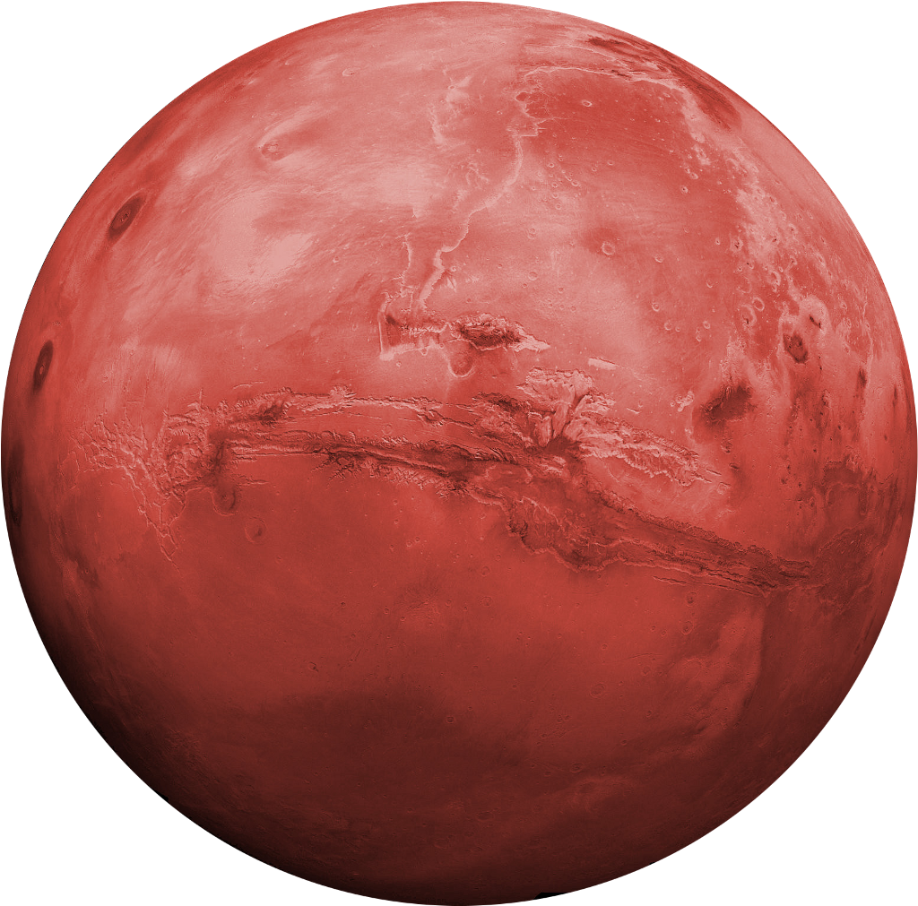 Planet Space Red Texture Circle Sphere Effects Effect - Planet Mars (1024x1024), Png Download