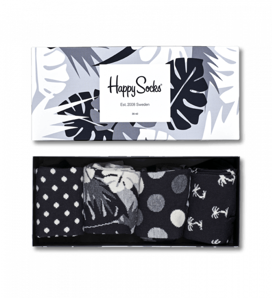 Happy Socks Black And White (548x600), Png Download