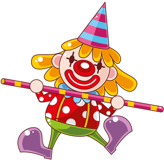 Circus Clown - Sticker Les Artistes Du Cirque (670x654), Png Download
