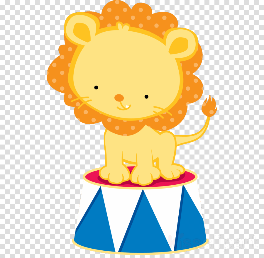 Circo Leão Clipart Lion Circus Clown - Leão Circo (900x880), Png Download