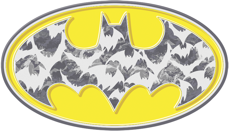 Batman Bats In Logo Men's Tank - Emblem (792x453), Png Download