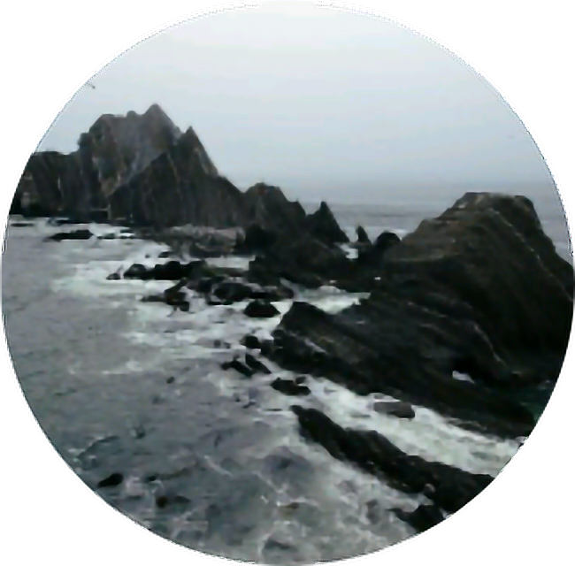 Sea Rocks Rock Ocean Splash Black White Grey Circle - Anxiety Photography Aesthetic (650x640), Png Download