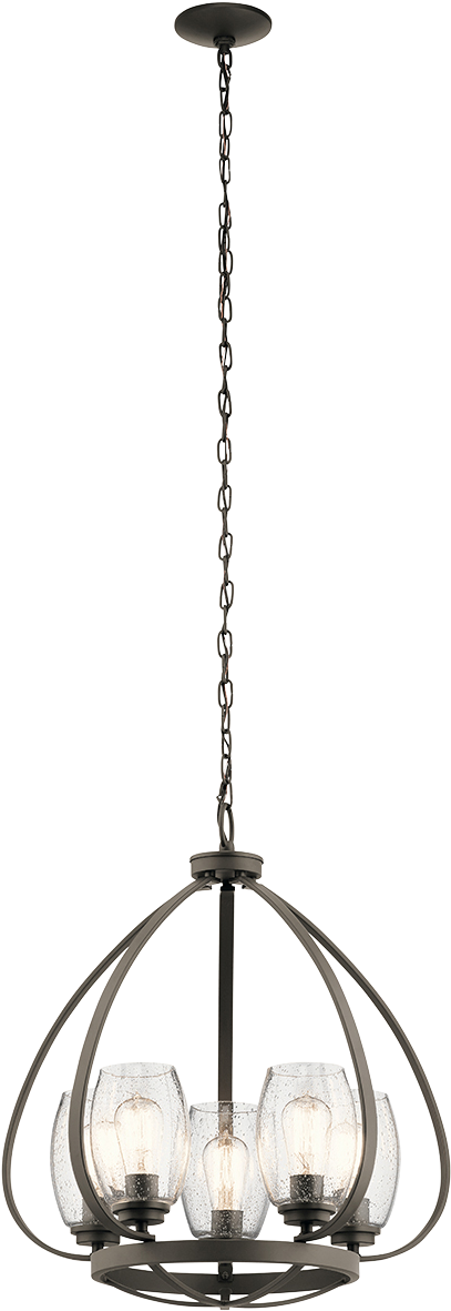 Kic 44060oz Chandelier 5lt 5x75a19 - L.d. Kichler Co., Inc. (1200x1200), Png Download