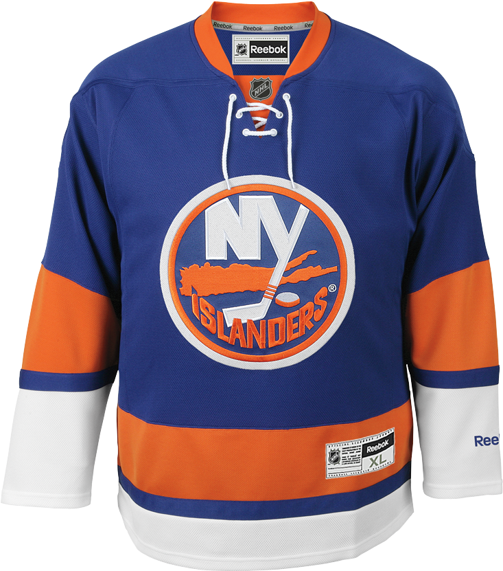 Reebok New York Islanders Home Adult's Jersey Blank - New York Islanders Jersey (850x850), Png Download