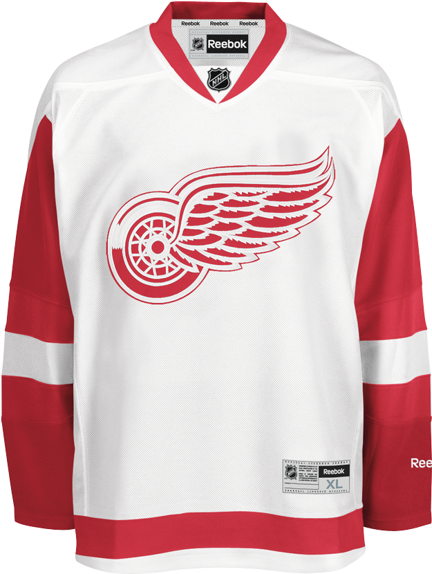 Reebok Detroit Red Wings Away Adult's Jersey Blank - Red Wings Gordie Howe Patch (850x850), Png Download