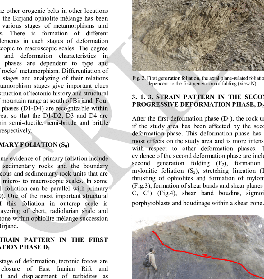 Over Thrusting Of Ophiolite Mélange Units - Document (850x898), Png Download