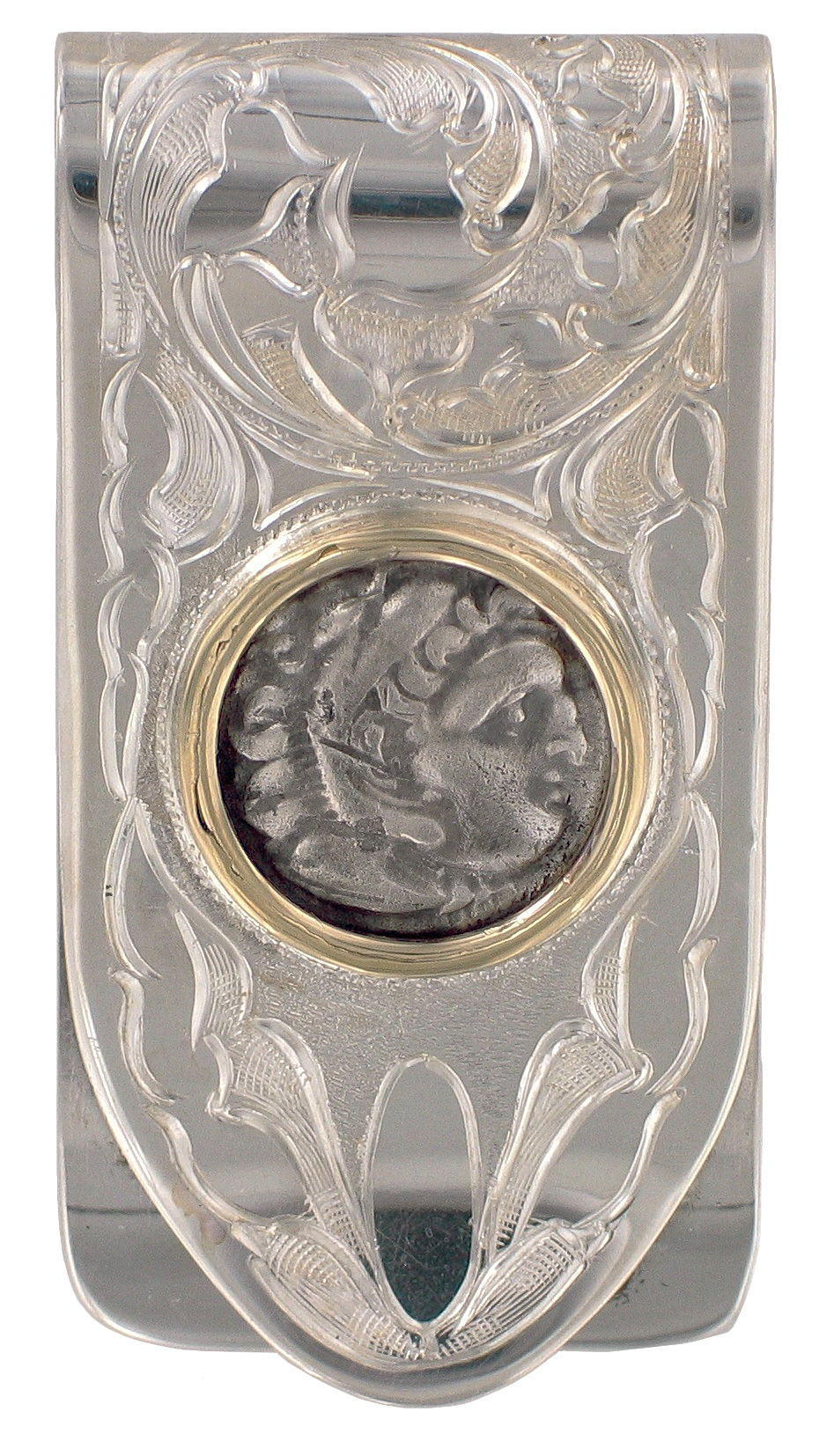 Alexander The Great Coin Money Clip - Emblem (930x1654), Png Download