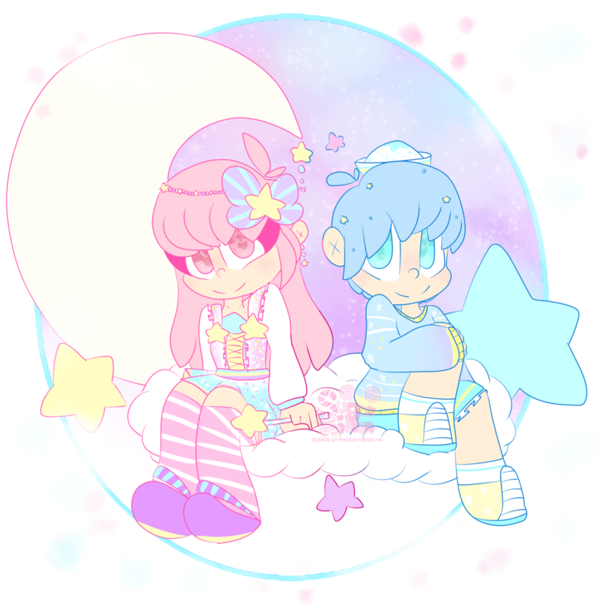 Little Twin Stars, Twins, Twin, Gemini - Cartoon (894x894), Png Download