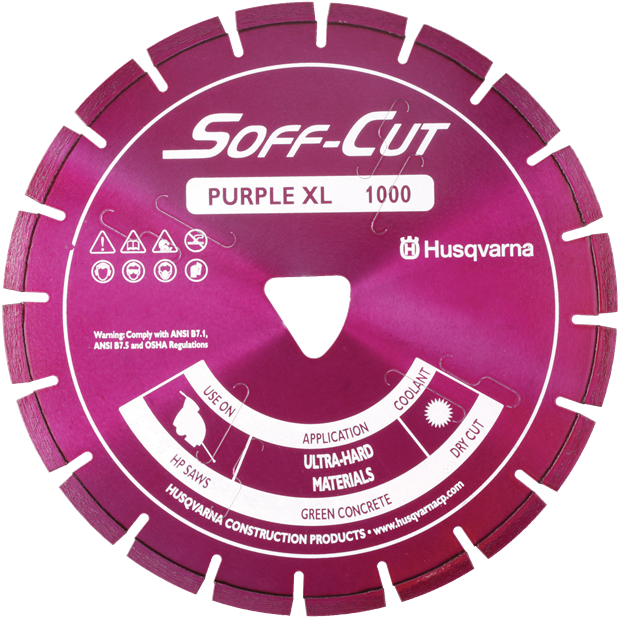 Soff-cut Series 1000 Purple Diamond Blades - Husqvarna Soff Cut Blade (680x680), Png Download