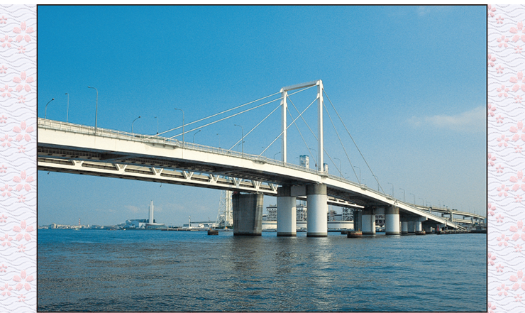 神奈川・横浜のシンボル 横浜ベイブリッジ (740x441), Png Download