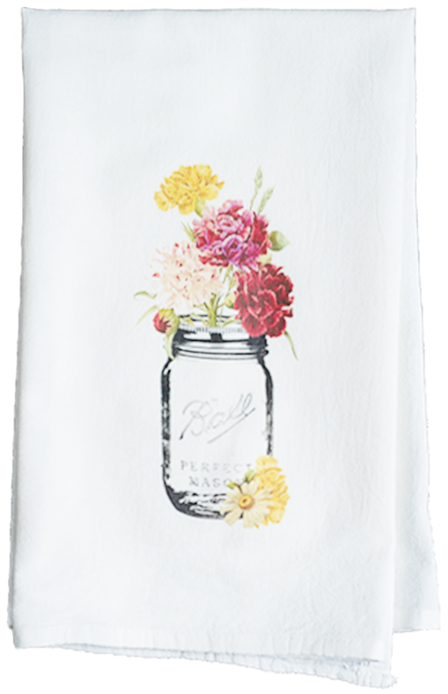 Floral Mason Jar - Bouquet (900x1393), Png Download